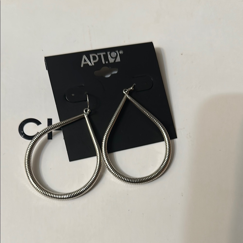 Apt. 9 Silver Teardrop Earrings